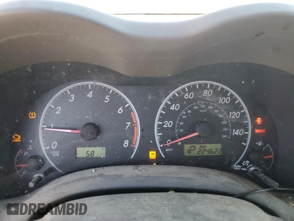 2010 Toyota Corolla with VIN 2T1BU4EE2AC533192, listed as a Copart auction lot 47501155 with 224,622 mi miles and Clean title. Bid and sale history available at DreamBid. Image 9.