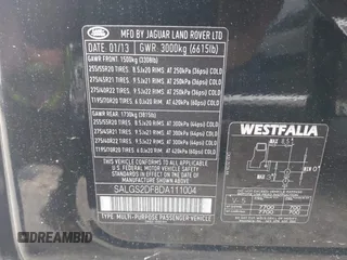2013 Land Rover Range Rover HSE с VIN SALGS2DF8DA111004, выставлен на аукционе IAAI как лот 42713451 с пробегом 135 264 миль миль и . История ставок и продаж доступна на DreamBid. Изображение 9.