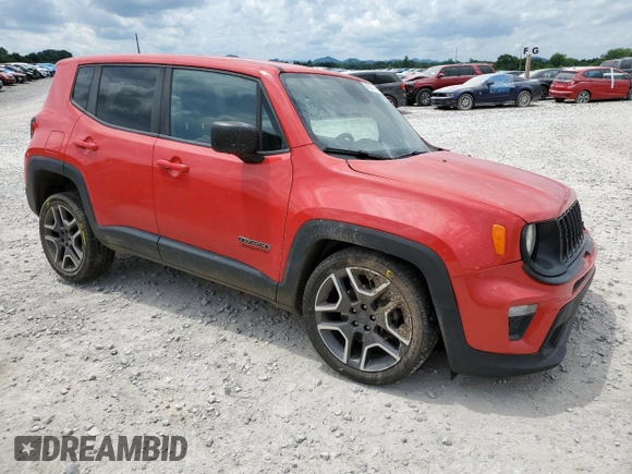 2020 Jeep Renegade Jeepster z VIN ZACNJAAB3LPL78799, wystawiony jako Copart lot #60658745 z przebiegiem 102 761 mil mil oraz Szkoda całkowita • Salvage title. Historia ofert i sprzedaży dostępna na DreamBid. Obrazek 4.
