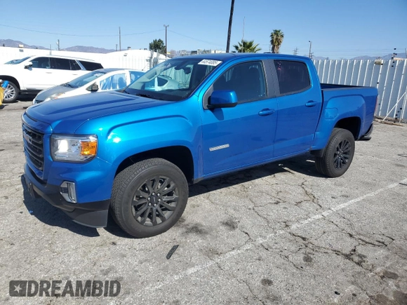 2022 GMC Canyon 2WD Elevation with VIN 1GTG5CEN9N1329626, listed as a Copart auction lot 44574085 with 27,315 mi miles and Salvage Title. Bid and sale history available at carsss.com. Image 1.