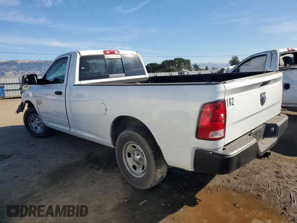 2021 Ram 1500 Tradesman with VIN 3C6JR6DG5MG663495, listed as a Copart auction lot 84513314 with 74,782 mi miles and Salvage title. Bid and sale history available at DreamBid. Image 2.