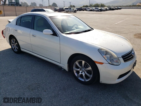 2006 Infiniti G35 with VIN JNKCV51E16M519791, listed as a Copart auction lot 69168654 with 141,437 mi miles and Salvage Title. Bid and sale history available at DreamBid. Image 4.