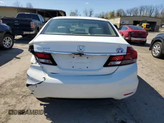 2013 Honda Civic EX with VIN 19XFB2F84DE275221, listed as a Copart auction lot 53541895 with 121,047 mi miles and Salvage Title. Bid and sale history available at DreamBid. Image 6.