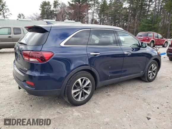2019 Kia Sorento EX V6 with VIN 5XYPHDA54KG463085, listed as a Copart auction lot 53067765 with 74,929 mi miles and Salvage Title. Bid and sale history available at carsss.com. Image 3.