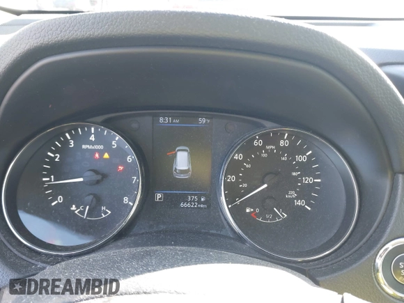 2018 Nissan Rogue SV with VIN KNMAT2MV9JP595095, listed as a IAAI auction lot 42110732 with 66,622 mi miles. Bid and sale history available at carsss.com. Image 7.