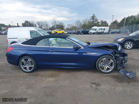 2017 BMW 6 Series 650i with VIN WBA6F5C55HD996913, listed as a IAAI auction lot 41876133 with 42,338 mi miles. Bid and sale history available at carsss.com. Image 13.