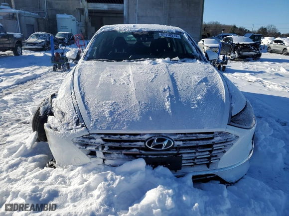 2023 Hyundai Sonata Hybrid SEL with VIN KMHL34JJ6PA070329, listed as a Copart auction lot 87110374 with 17,449 mi miles and Salvage Title. Bid and sale history available at carsss.com. Image 5.