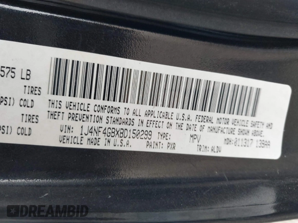 2011 Jeep Patriot Latitude X with VIN 1J4NF4GBXBD150299, listed as a IAAI auction lot 41377619 with 86,460 mi miles and . Bid and sale history available at DreamBid. Image 9.