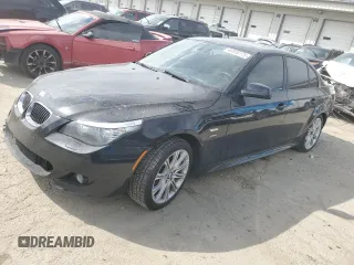 2010 BMW 5 Series 535i xDrive with VIN WBANV9C5XAC390136, listed as a Copart auction lot 46956175 with 0 mi miles and Clean Title. Bid and sale history available at carsss.com. Image 1.