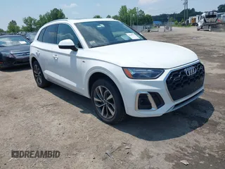 2023 Audi Q5 S line Premium Plus with VIN WA1EAAFY5P2102019, listed as a IAAI auction lot 42648755 with 49,823 mi miles and . Bid and sale history available at DreamBid. Image 1.