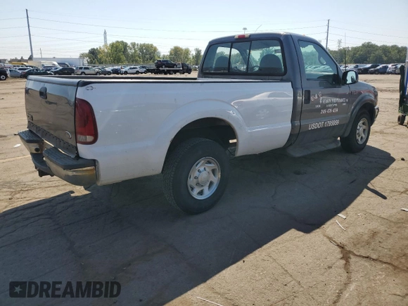 2002 Ford Super Duty F-250 XL with VIN 1FTNF20L82EC05758, listed as a Copart auction lot 71558824 with 134,922 mi miles and Non Repairable. Bid and sale history available at carsss.com. Image 3.