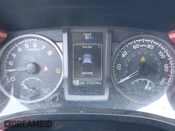 2017 Toyota Tacoma SR5 with VIN 5TFAZ5CN8HX052459, listed as a IAAI auction lot 41495281 with 212,314 mi miles and . Bid and sale history available at DreamBid. Image 15.