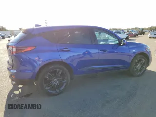 2021 Acura RDX w/A-Spec Package with VIN 5J8TC2H63ML022265, listed as a Copart auction lot 79634683 with 58,721 mi miles. Bid and sale history available at carsss.com. Image 3.