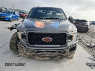 2019 Ford F-150 XL with VIN 1FTEW1CP3KKD68005, listed as a Copart auction lot 50599475 with 129,200 mi miles and Salvage Title. Bid and sale history available at carsss.com. Image 5.