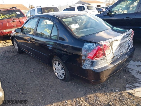 2003 Honda Civic EX with VIN 2HGES26783H579403, listed as a IAAI auction lot 41594443 with 999,999 mi miles. Bid and sale history available at carsss.com. Image 3.