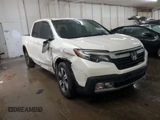 2019 Honda Ridgeline RTL-T with VIN 5FPYK2F60KB001455, listed as a Copart auction lot 53786015 with 61,050 mi miles and Salvage title. Bid and sale history available at DreamBid. Image 4.