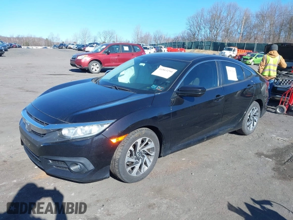 2017 Honda Civic EX with VIN 19XFC2F87HE076134, listed as a IAAI auction lot 41863290 with 61,583 mi miles and . Bid and sale history available at DreamBid. Image 2.