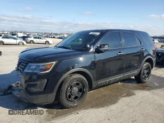 2018 Ford Police Interceptor Utility z VIN 1FM5K8AR0JGC17208, wystawiony jako Copart lot #45866014 z przebiegiem 108 814 mil mil oraz Szkody całkowita. Historia ofert i sprzedaży dostępna na DreamBid. Obrazek 1.