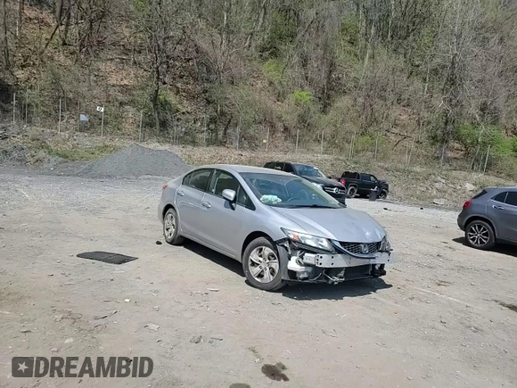 2015 Honda Civic Sedan LX with VIN 19XFB2F50FE285737, listed as a Copart auction lot 54292615 with 160,384 mi miles and Salvage Title. Bid and sale history available at carsss.com. Image 14.