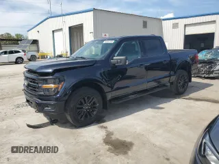 2024 Ford F-150 XLT with VIN 1FTFW3L53RFA12817, listed as a Copart auction lot 50552355 with 5,007 mi miles and Salvage Title. Bid and sale history available at carsss.com. Image 1.