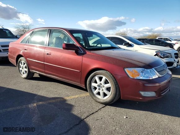 2002 Toyota Avalon XL with VIN 4T1BF28B82U201614, listed as a Copart auction lot 44062365 with 220,208 mi miles and Salvage Title. Bid and sale history available at carsss.com. Image 4.