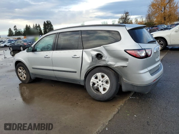 2013 Chevrolet Traverse LS with VIN 1GNKVFKD0DJ196025, listed as a Copart auction lot 82359024 with 121,414 mi miles and Salvage Title. Bid and sale history available at DreamBid. Image 2.