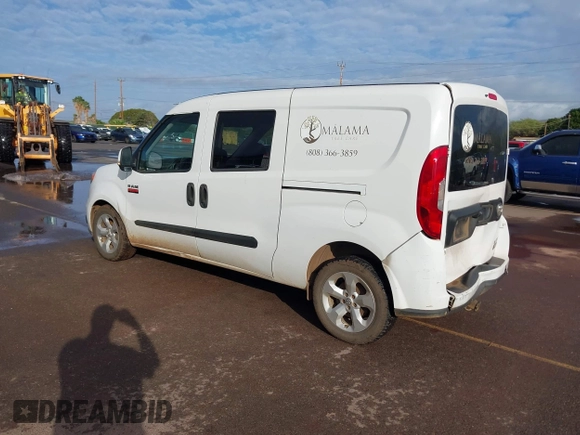 2018 Ram ProMaster City Cargo Van Tradesman SLT with VIN ZFBERFBB2J6K01610, listed as a IAAI auction lot 41446401 with 64,880 mi miles. Bid and sale history available at carsss.com. Image 3.