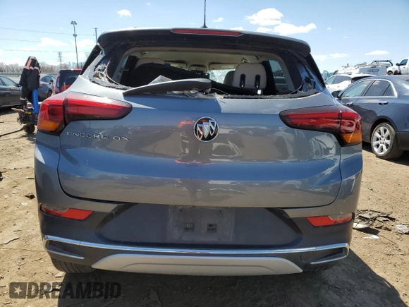 2021 Buick Encore GX Essence with VIN KL4MMFSL0MB170315, listed as a Copart auction lot 53347865 with 26,955 mi miles and Clean title. Bid and sale history available at DreamBid. Image 6.