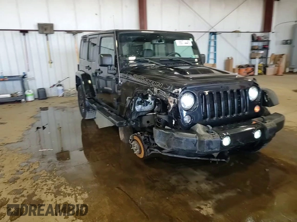 2017 Jeep Wrangler Unlimited Sahara with VIN 1C4HJWEG9HL639562, listed as a Copart auction lot 55074445 with 112,225 mi miles and Salvage title. Bid and sale history available at DreamBid. Image 15.
