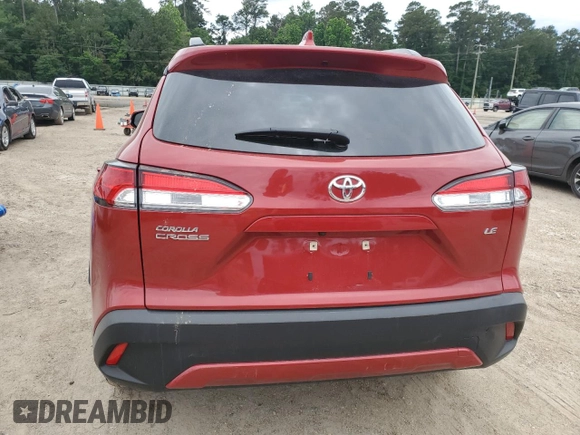 2023 Toyota Corolla Cross LE with VIN 7MUBAAAG3PV045244, listed as a Copart auction lot 56403745 with 66,541 mi miles and Salvage title. Bid and sale history available at DreamBid. Image 6.