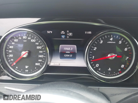 2019 Mercedes-Benz E-Class E 300 with VIN WDDZF4JB8KA526831, listed as a IAAI auction lot 41803511 with 120,412 mi miles. Bid and sale history available at carsss.com. Image 7.