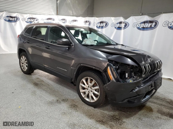 2017 Jeep Cherokee Limited with VIN 1C4PJMDS9HW665373, listed as a Copart auction lot 89345245 with 108,343 mi miles and Clean Title. Bid and sale history available at carsss.com. Image 4.