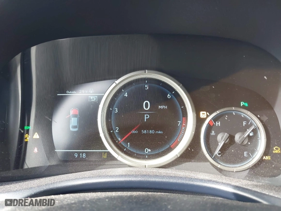 2018 Lexus GS with VIN JTHCZ1BL9JA007541, listed as a IAAI auction lot 41483940 with 58,180 mi miles. Bid and sale history available at carsss.com. Image 7.