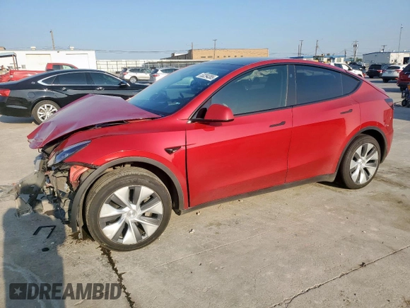 2023 Tesla Model Y Long Range z VIN 7SAYGDEE8PA138780, wystawiony jako Copart lot #53294385 z przebiegiem 137 496 mil mil oraz Szkoda całkowita • Salvage title. Historia ofert i sprzedaży dostępna na DreamBid. Obrazek 1.
