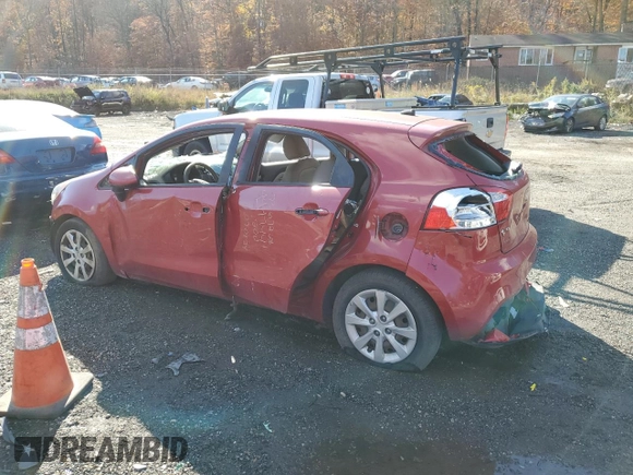 2014 Kia Rio EX with VIN KNADN5A39E6419443, listed as a Copart auction lot 78812034 with 111,229 mi miles and Salvage Title. Bid and sale history available at carsss.com. Image 2.