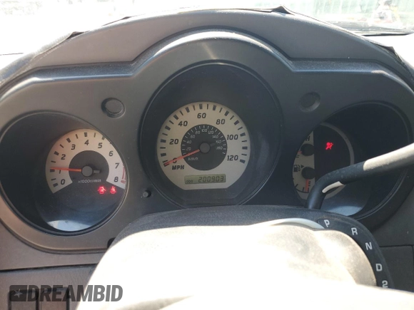 2004 Nissan Frontier XE with VIN 1N6DD26T54C472795, listed as a Copart auction lot 57382115 with 200,903 mi miles and Salvage title. Bid and sale history available at DreamBid. Image 9.