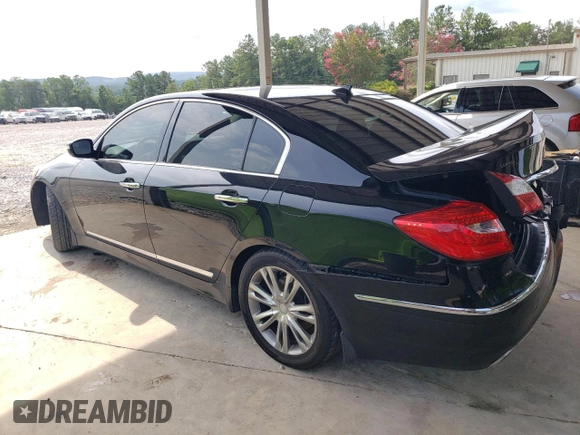 2012 Hyundai Genesis 4.6L with VIN KMHGC4DF3CU205168, listed as a Copart auction lot 65380454 with 175,156 mi miles and Salvage Title. Bid and sale history available at carsss.com. Image 2.