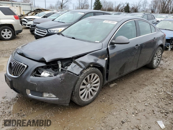 2011 Buick Regal CXL RL6 with VIN W04GU5GC6B1007199, listed as a Copart auction lot 81301984 with 83,987 mi miles and Clean Title. Bid and sale history available at carsss.com. Image 1.