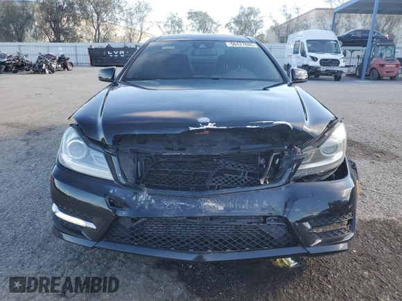 2015 Mercedes-Benz C 250 with VIN WDDGJ4HBXFG369365, listed as a Copart auction lot 50427895 with 95,356 mi miles and Salvage Title. Bid and sale history available at carsss.com. Image 5.