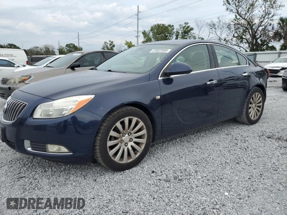 2011 Buick Regal CXL RL1 z VIN 2G4GN5EC5B9185666, wystawiony jako Copart lot #57022595 z przebiegiem 148 820 mil mil oraz Szkoda całkowita • Salvage title. Historia ofert i sprzedaży dostępna na DreamBid. Obrazek 1.
