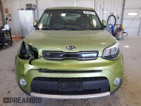 2018 Kia Soul + with VIN KNDJP3A57J7888363, listed as a Copart auction lot 48108575 with 92,673 mi miles and Salvage Title. Bid and sale history available at carsss.com. Image 5.