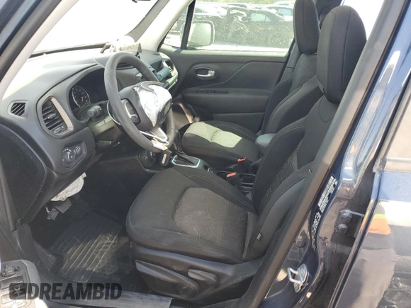 2023 Jeep Renegade Latitude with VIN ZACNJDB16PPP41240, listed as a Copart auction lot 43186095 with 21,257 mi miles and Salvage Title. Bid and sale history available at carsss.com. Image 7.