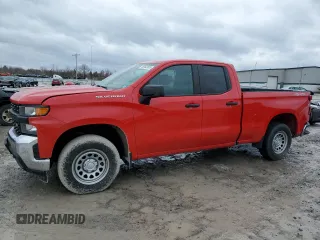 2021 Chevrolet Silverado 1500 Work Truck with VIN 1GCRYAEF0MZ357134, listed as a Copart auction lot 46982905 with Not Provided miles and Salvage Title. Bid and sale history available at DreamBid. Image 1.