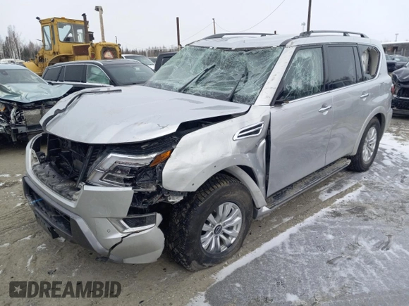 2022 Nissan Armada SV with VIN JN8AY2AD4N9677490, listed as a Copart auction lot 49169234 with 36,096 mi miles. Bid and sale history available at carsss.com. Image 1.