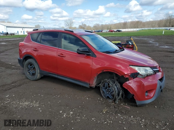 2015 Toyota RAV4 LE with VIN JTMBFREV8FD126981, listed as a Copart auction lot 53019285 with 185,248 mi miles and Salvage Title. Bid and sale history available at carsss.com. Image 4.