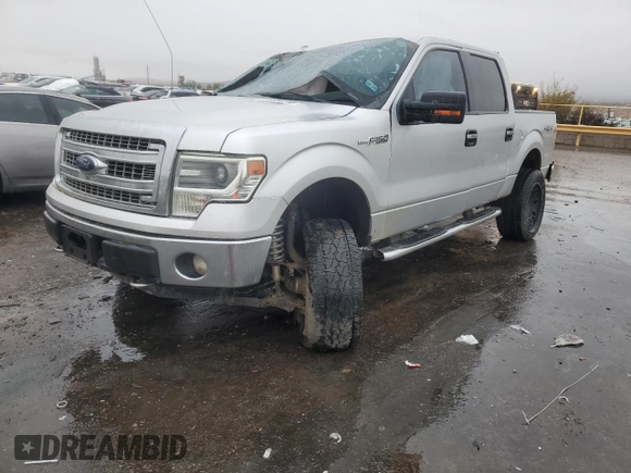2014 Ford F-150 XL with VIN 1FTFW1EF2EKE79531, listed as a Copart auction lot 76608114 with 167,078 mi miles and Salvage Title. Bid and sale history available at carsss.com. Image 1.