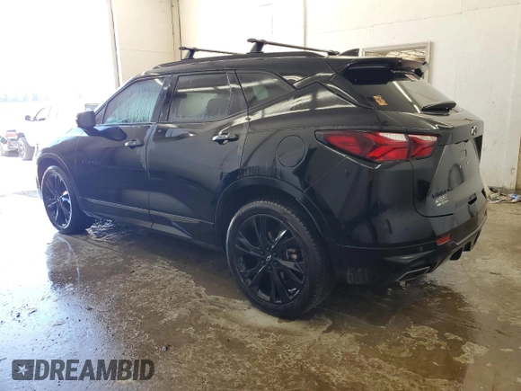 2019 Chevrolet Blazer RS with VIN 3GNKBJRS7KS679698, listed as a Copart auction lot 61201795 with 74,261 mi miles and Salvage title. Bid and sale history available at DreamBid. Image 2.