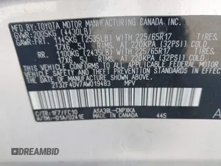 2010 Toyota RAV4 with VIN 2T3ZF4DV7AW019483, listed as a IAAI auction lot 42516128 with 167,285 mi miles and . Bid and sale history available at DreamBid. Image 9.