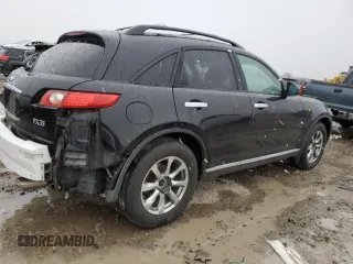 2007 Infiniti FX35 with VIN JNRAS08W97X208841, listed as a Copart auction lot 48687834 with 0 mi miles and Salvage Title. Bid and sale history available at carsss.com. Image 3.