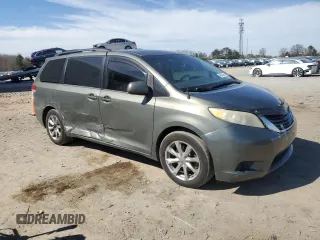 2012 Toyota Sienna LE with VIN 5TDJK3DC3CS040000, listed as a Copart auction lot 49530255 with 165,478 mi miles and Salvage Title. Bid and sale history available at carsss.com. Image 4.